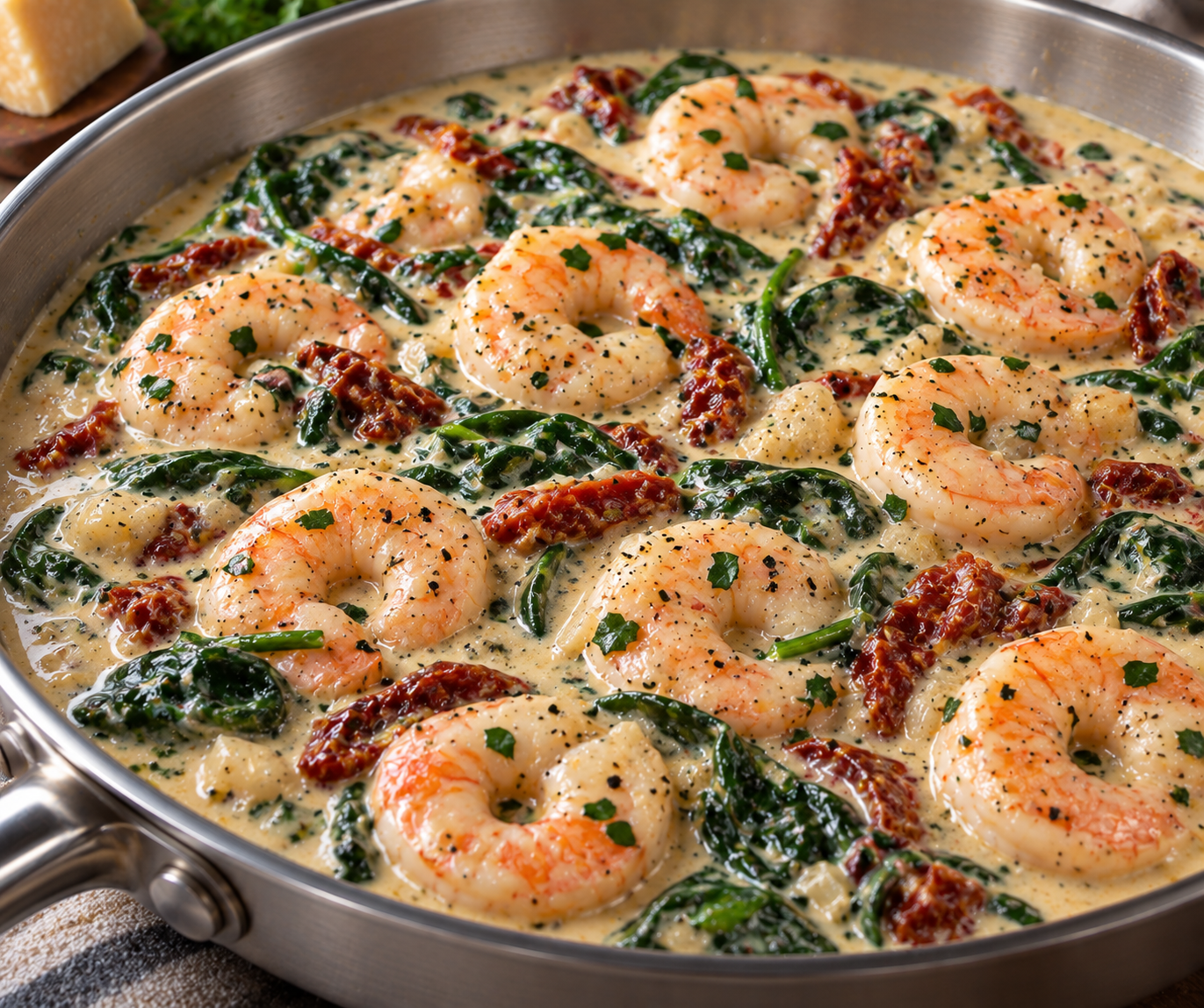 Creamy Tuscan Garlic Shrimp
